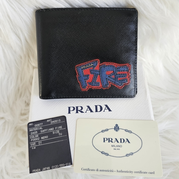 🔥 Prada "Fire" Bifold 🔥 - Picture 1 of 10